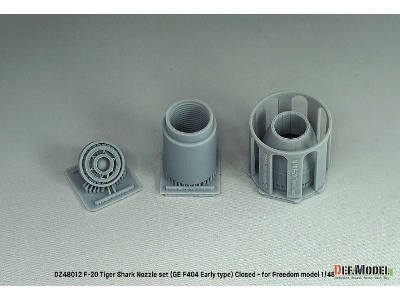 F-20 Tigershark - Nozzle Set Closed (Ge Yf404-100 / For Freedom Model Kits) - zdjęcie 2