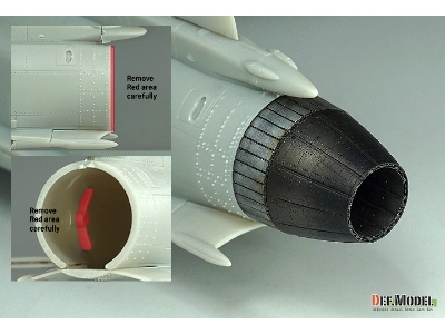 F-20 Tigershark - Nozzle Set Closed (Ge Yf404-100 / For Freedom Model Kits) - zdjęcie 7
