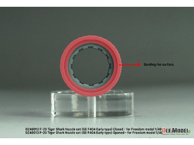 F-20 Tigershark - Nozzle Set Closed (Ge Yf404-100 / For Freedom Model Kits) - zdjęcie 9