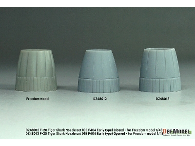 F-20 Tigershark - Nozzle Set Closed (Ge Yf404-100 / For Freedom Model Kits) - zdjęcie 10
