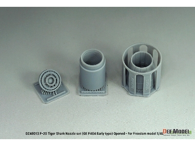F-20 Tigershark - Nozzle Set Opened (Ge Yf404-100 / For Freedom Model 1/48) - zdjęcie 7