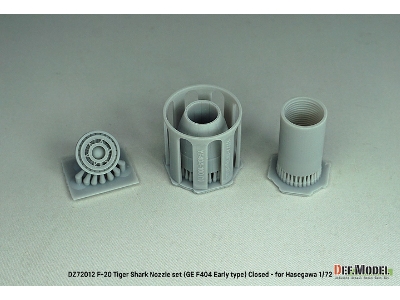F-20 Tigershark - Nozzle Set Closed (Ge Yf404-100 / For Hasegawa Kits) - zdjęcie 2