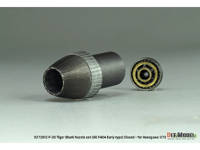 F-20 Tigershark - Nozzle Set Closed (Ge Yf404-100 / For Hasegawa Kits) - zdjęcie 6