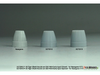 F-20 Tigershark - Nozzle Set Opened (Ge Yf404-100 / For Hasegawa Kits) - zdjęcie 8