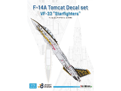 Grumman F-14 A Tomcat - Vf-33 Starfighters Decal Set (For Academy Kits) - zdjęcie 1