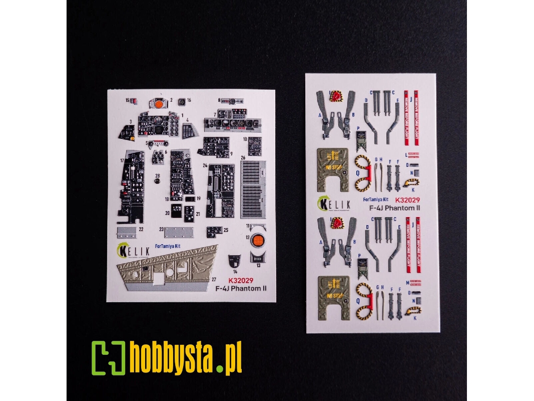 Mcdonnell Douglas F-4 J - Interior 3d Decals (For Tamiya Kits) - zdjęcie 1 Mcdonnell Douglas F-4 J - Interior 3d Decals (For Tamiya Kits) - zdjęcie 1