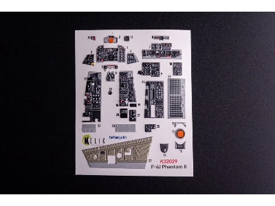 Mcdonnell Douglas F-4 J - Interior 3d Decals (For Tamiya Kits) - zdjęcie 3
