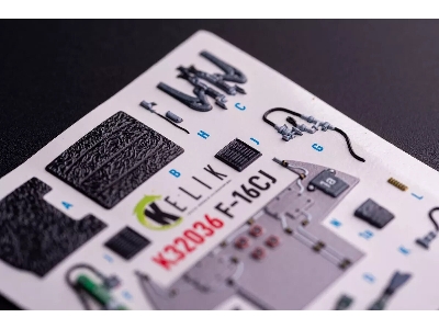 Lockheed Martin F-16 Cj - Interior 3d Decals (For Tamiya Kits) - zdjęcie 1