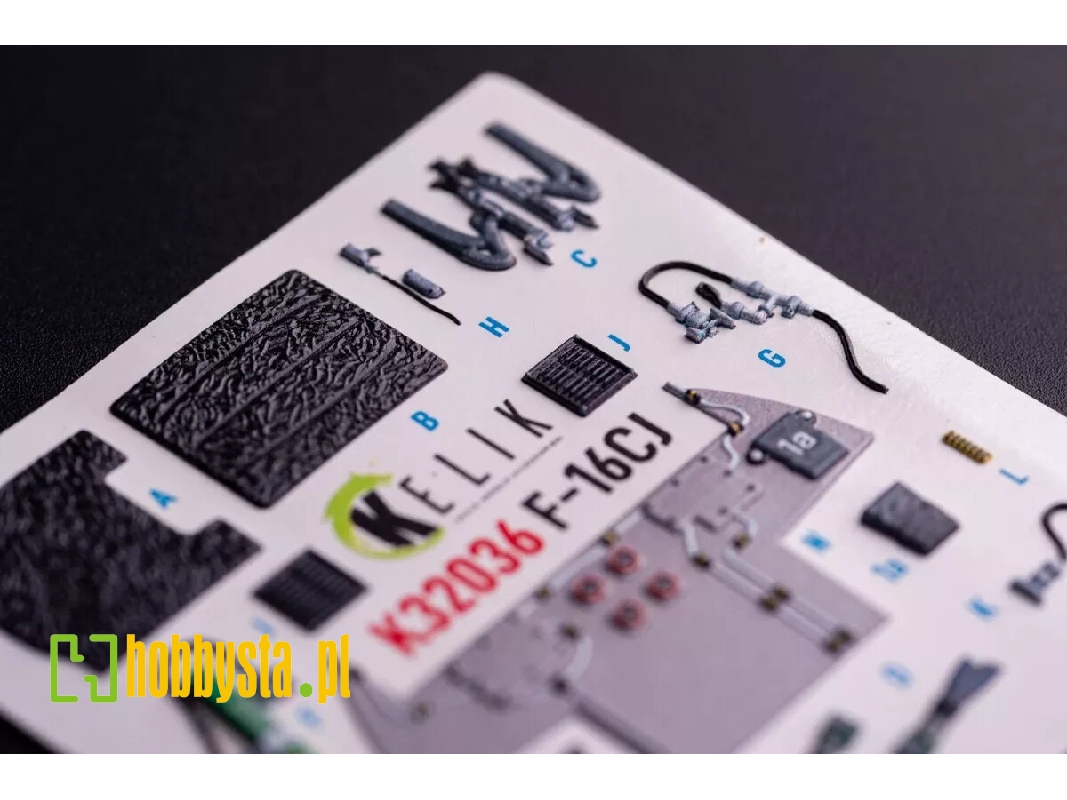 Lockheed Martin F-16 Cj - Interior 3d Decals (For Tamiya Kits) - zdjęcie 1