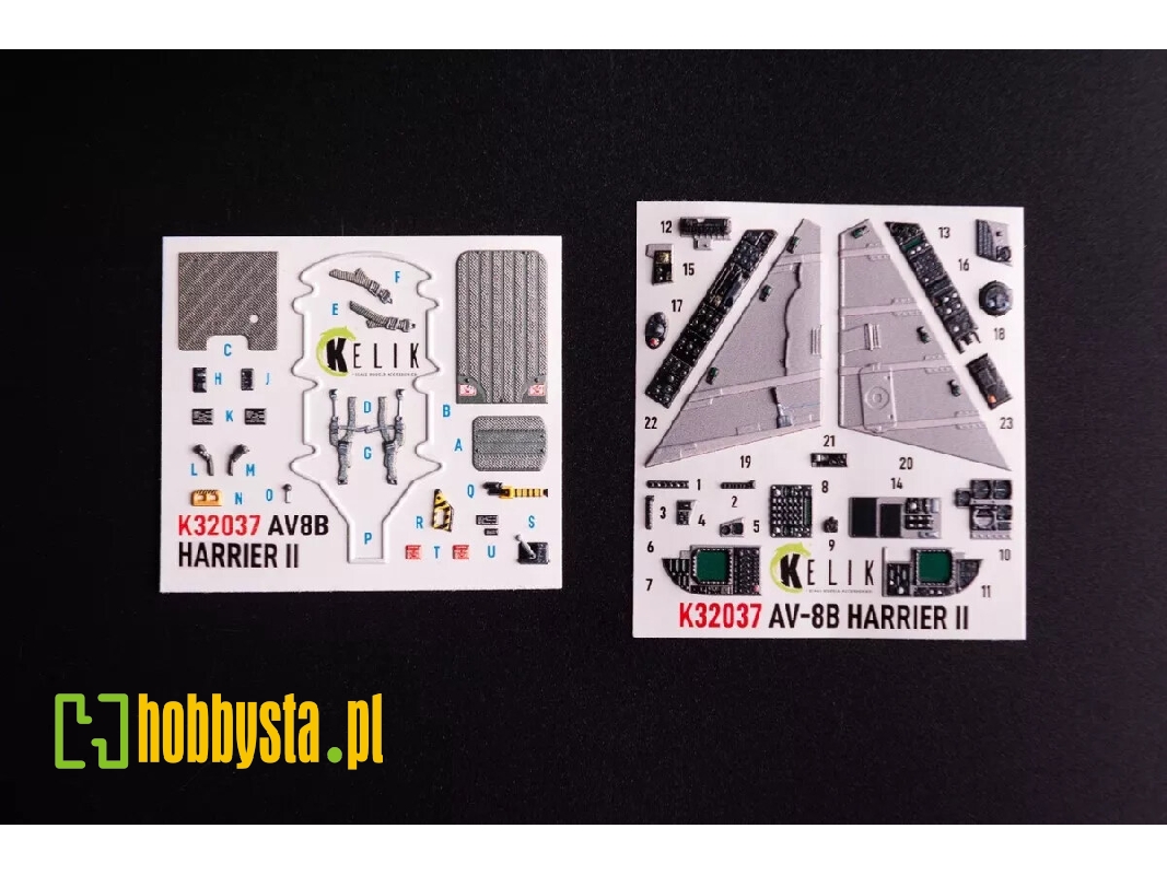 Mcdonnell Douglas Av-8 Harrier - Interior 3d Decals (For Trumpeter Kits) - zdjęcie 1