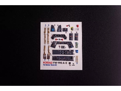 Focke Wulf Fw-190 A-8 - Interior 3d Decals (For Border Model  Kits) - zdjęcie 1