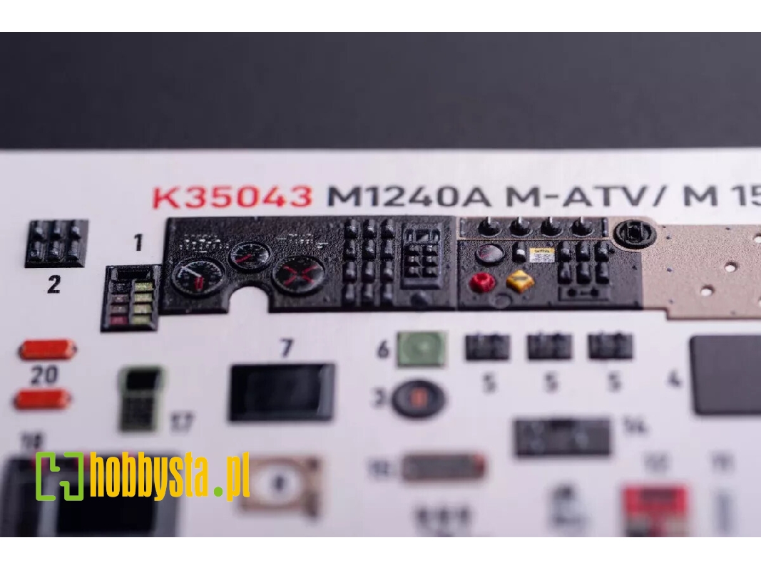 M1240a M-atv - Interior 3d Decals (For Rfm Kits) - zdjęcie 1