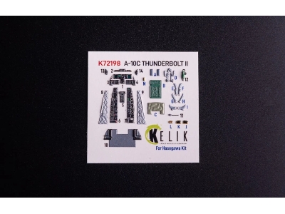 Fairchild A-10 C Thunderbolt Ii - Interior 3d Decals (For Hasegawa Kits) - zdjęcie 1