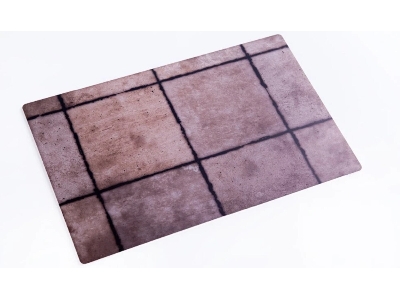 Soviet Square Concrete Plates Airfield 1970s - Acrylic Base - zdjęcie 1
