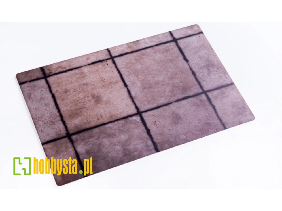 Soviet Square Concrete Plates Airfield 1970s - Acrylic Base - zdjęcie 1