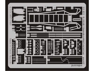  F-105D exterior 1/72 - Trumpeter - blaszki - zdjęcie 3