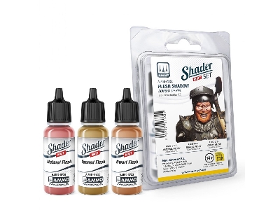 A.Mig 7332 Shader Set Flesh Shadow Matt Paint Set - zdjęcie 1