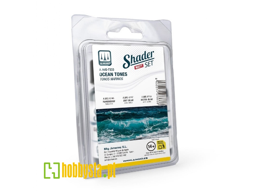 A.Mig 7333 Shader Set Ocean Tones Matt Paint Set - zdjęcie 1