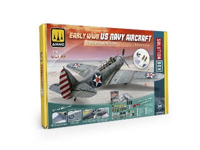 A.Mig 7734 Solution Box 30 - How To Paint Early Wwii Us Navy Aircraft - zdjęcie 1