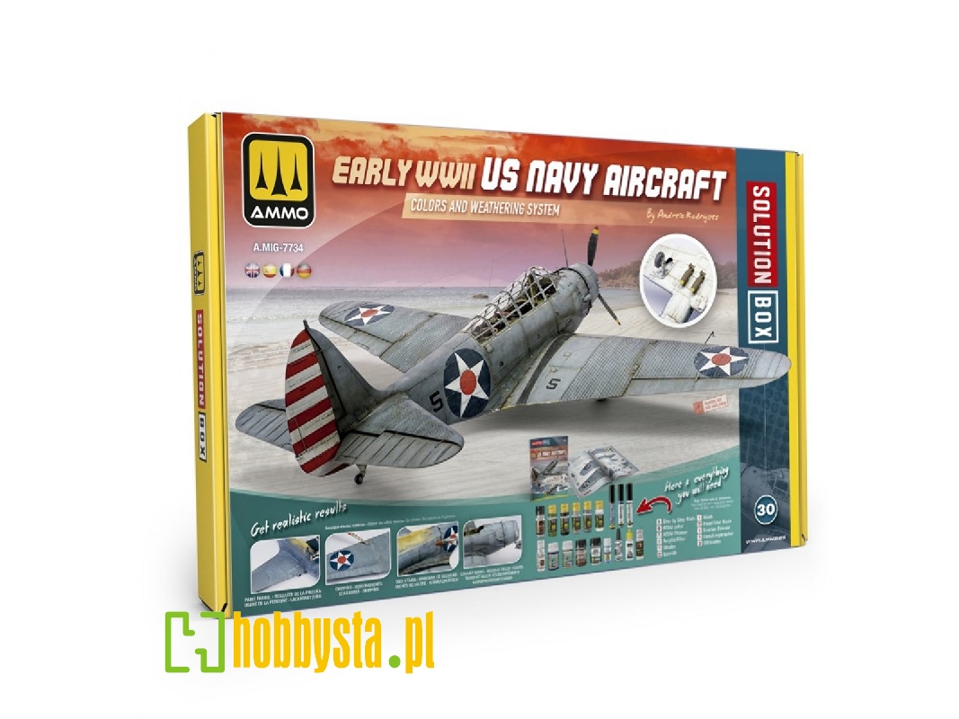 A.Mig 7734 Solution Box 30 - How To Paint Early Wwii Us Navy Aircraft - zdjęcie 1 A.Mig 7734 Solution Box 30 - How To Paint Early Wwii Us Navy Aircraft - zdjęcie 1