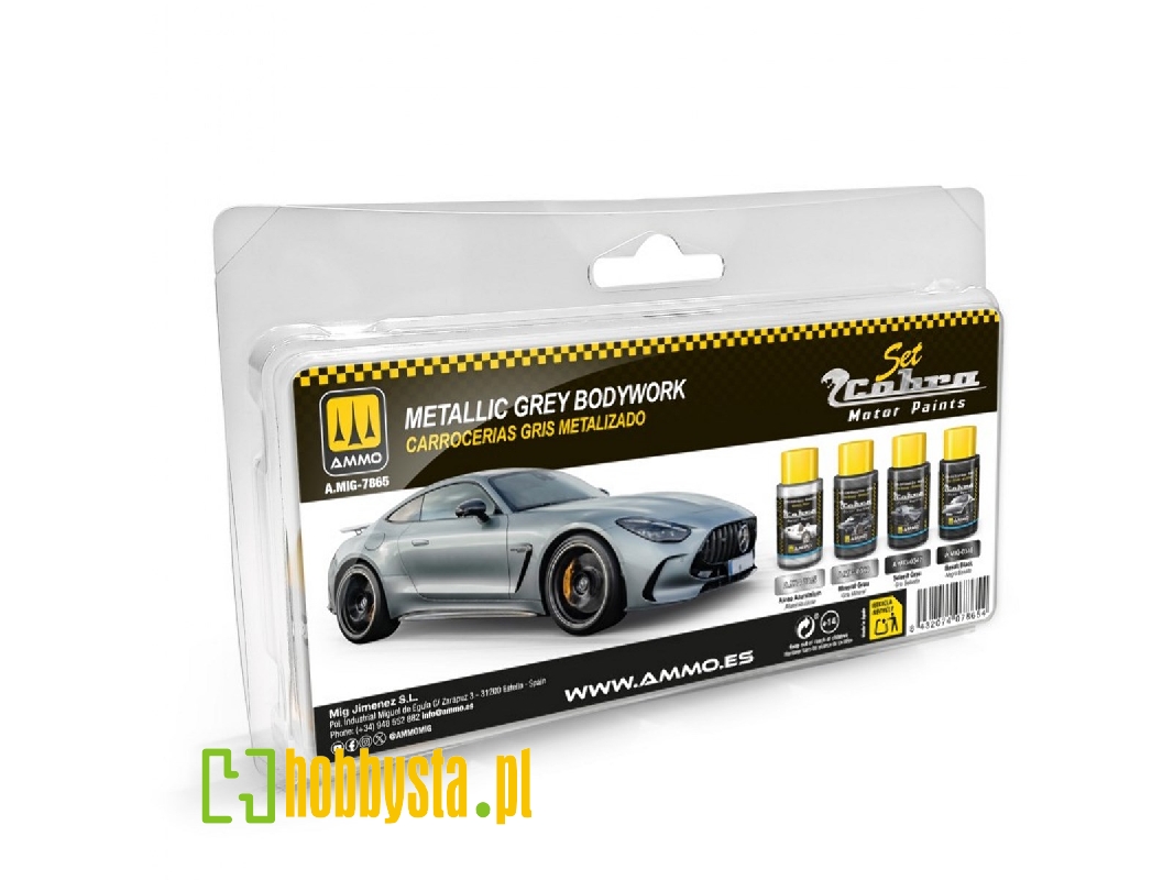 A.Mig 7865 Cobra Motor Metallic Grey Bodyworks Set - zdjęcie 1 A.Mig 7865 Cobra Motor Metallic Grey Bodyworks Set - zdjęcie 1