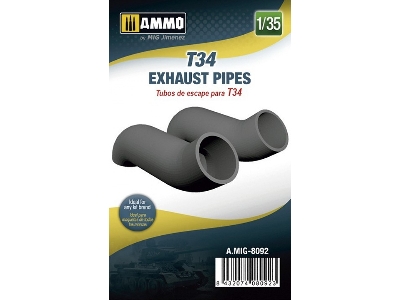 T-34 - Exhausts Pipes (3d Printed) - zdjęcie 1