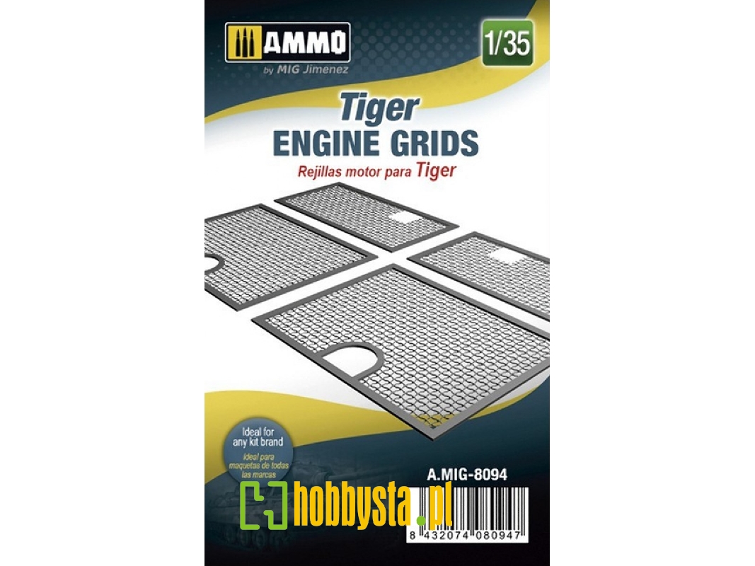 Tiger - Engine Grids (3d Printed) - zdjęcie 1 Tiger - Engine Grids (3d Printed) - zdjęcie 1