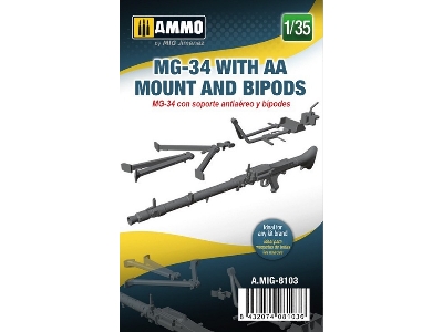 German Mg34 With Aa Mount And Bipods - zdjęcie 1