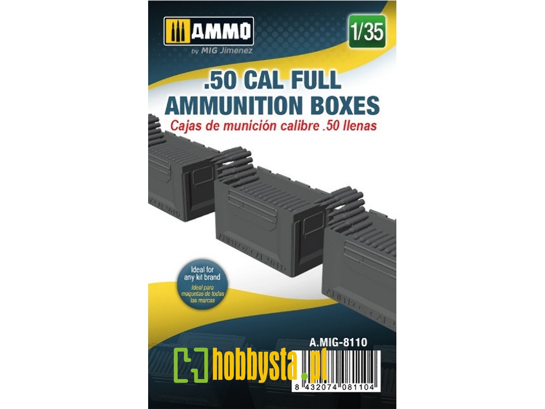 Us .50 Cal Full Ammunition Boxes - zdjęcie 1 Us .50 Cal Full Ammunition Boxes - zdjęcie 1