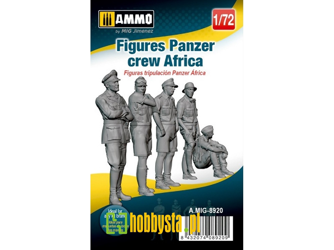 Figures German Tank Crew - Afrika Korps - zdjęcie 1 Figures German Tank Crew - Afrika Korps - zdjęcie 1