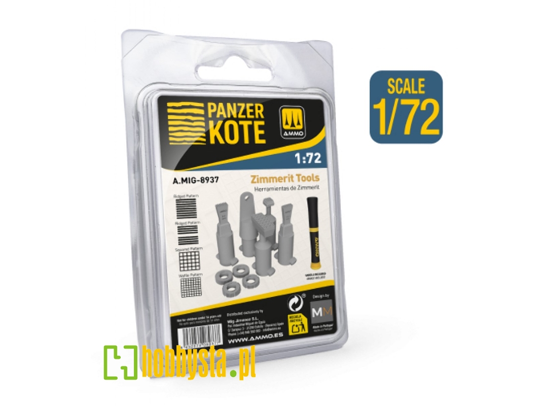 Panzer Kote Zimmerit Tools For 1:72 German Afv - zdjęcie 1 Panzer Kote Zimmerit Tools For 1:72 German Afv - zdjęcie 1