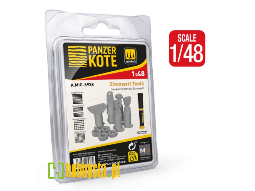 Panzer Kote Zimmerit Tools For 1:48 German Afv - zdjęcie 1 Panzer Kote Zimmerit Tools For 1:48 German Afv - zdjęcie 1