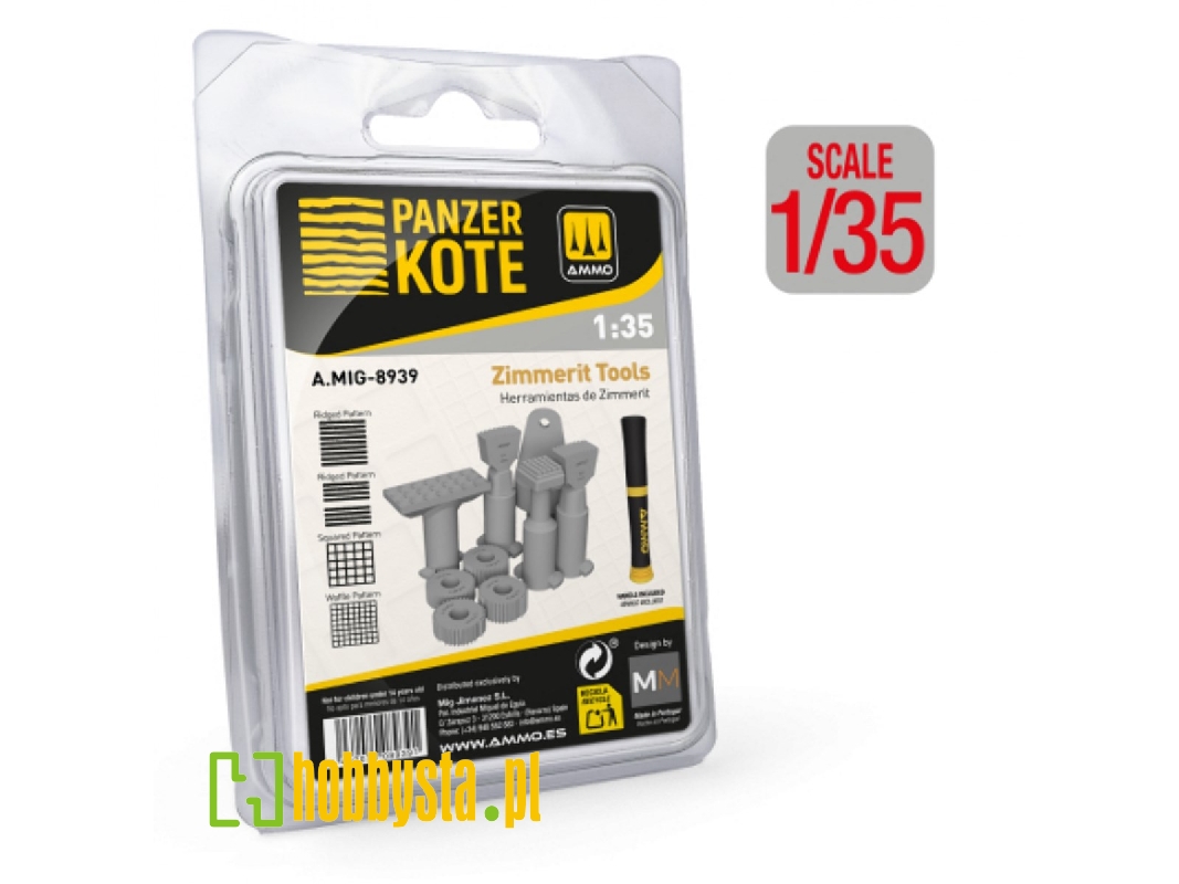 Panzer Kote Zimmerit Tools For 1:35 German Afv - zdjęcie 1 Panzer Kote Zimmerit Tools For 1:35 German Afv - zdjęcie 1