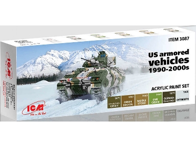 Acrylic Paint Set For Us Armored Vehicles 1990-2000s - zdjęcie 1