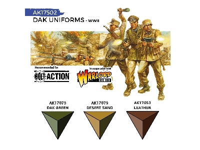 Ak 17502 German Dak Uniforms Paints Set - zdjęcie 3 Ak 17502 German Dak Uniforms Paints Set - zdjęcie 3