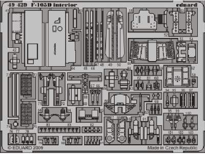  F-105D interior S. A. 1/48 - Hobby Boss - blaszki - zdjęcie 3
