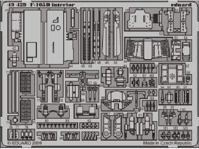  F-105D interior S. A. 1/48 - Hobby Boss - blaszki - zdjęcie 3