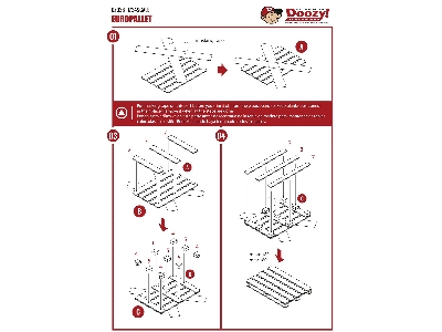 Laser Cut Wooden Euro Pallet (5 Units) - zdjęcie 3