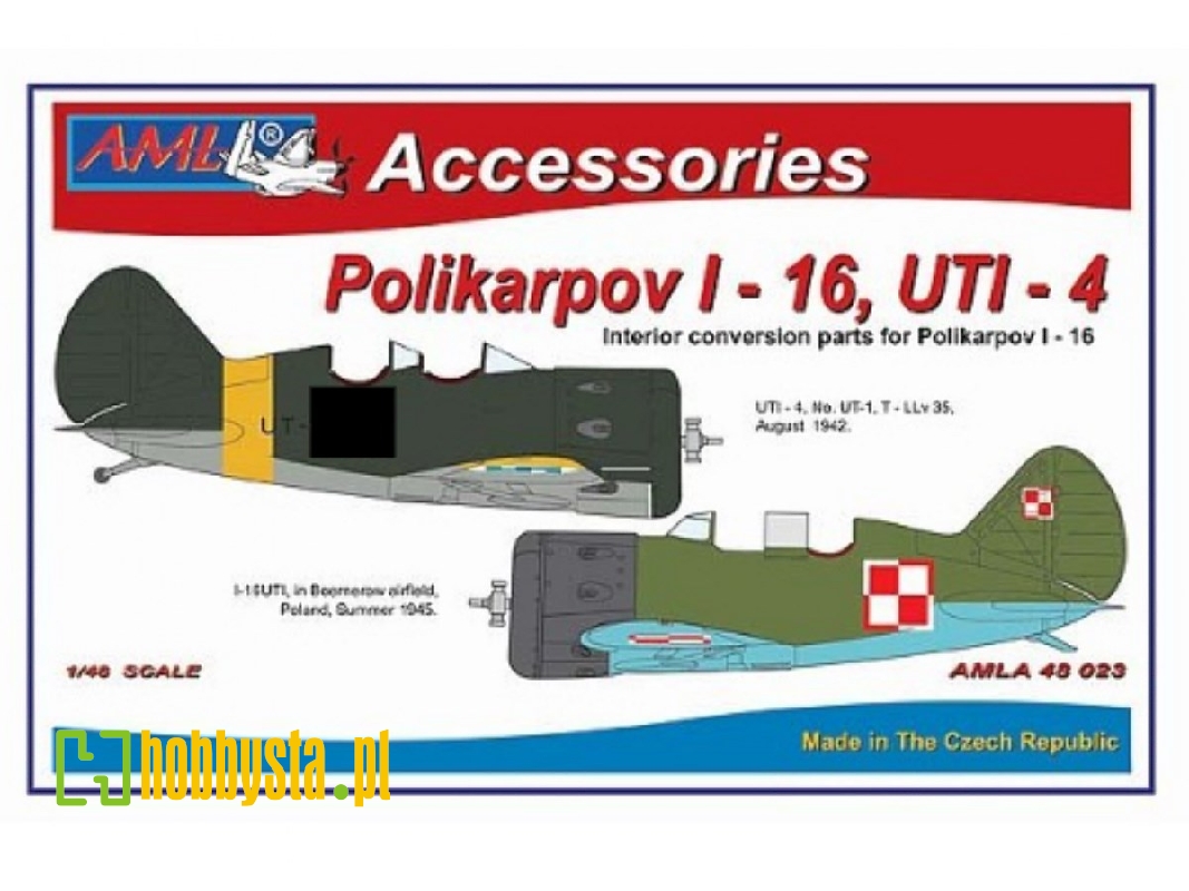 Polikarpov I-16 Uti-4 - Interior Conversion Set (For Eduard Kits) - zdjęcie 1 Polikarpov I-16 Uti-4 - Interior Conversion Set (For Eduard Kits) - zdjęcie 1