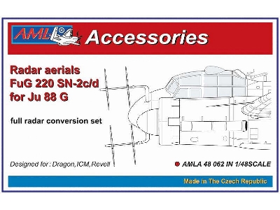 Fug 220 Sn-2c/D Radar Aerials For The Junkers Ju-88 G (For Dragon, Icm And Revell Kits) - zdjęcie 1
