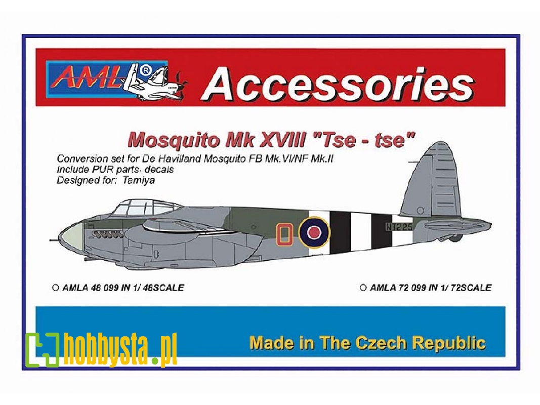 De Havilland Mosquito Mk.Xviii "tse-tse" (Designed To Be Used With Tamiya Kits) - zdjęcie 1 De Havilland Mosquito Mk.Xviii "tse-tse" (Designed To Be Used With Tamiya Kits) - zdjęcie 1