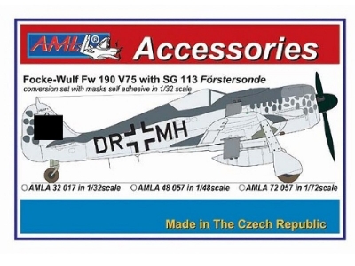 Focke-wulf Fw 190 V75 - Dr+mh With Sg 113 Conversion Set - zdjęcie 1