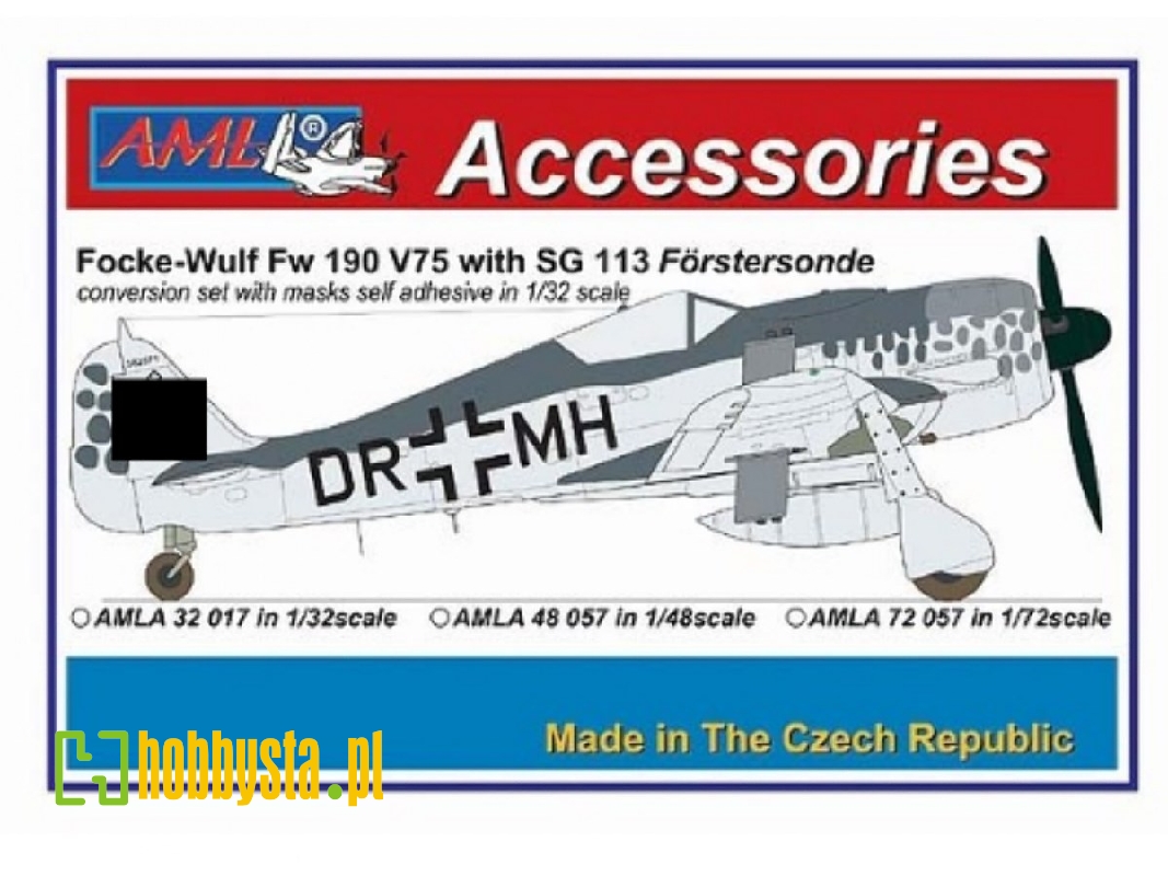 Focke-wulf Fw 190 V75 - Dr+mh With Sg 113 Conversion Set - zdjęcie 1 Focke-wulf Fw 190 V75 - Dr+mh With Sg 113 Conversion Set - zdjęcie 1