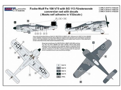 Focke-wulf Fw 190 V75 - Dr+mh With Sg 113 Conversion Set - zdjęcie 4