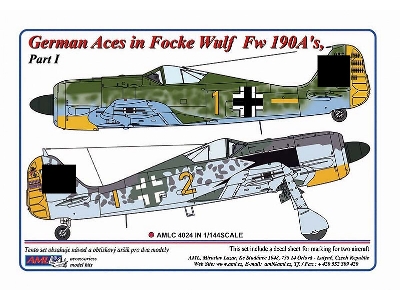 German Aces In Focke-wulf Fw-190 A - Part I - zdjęcie 1