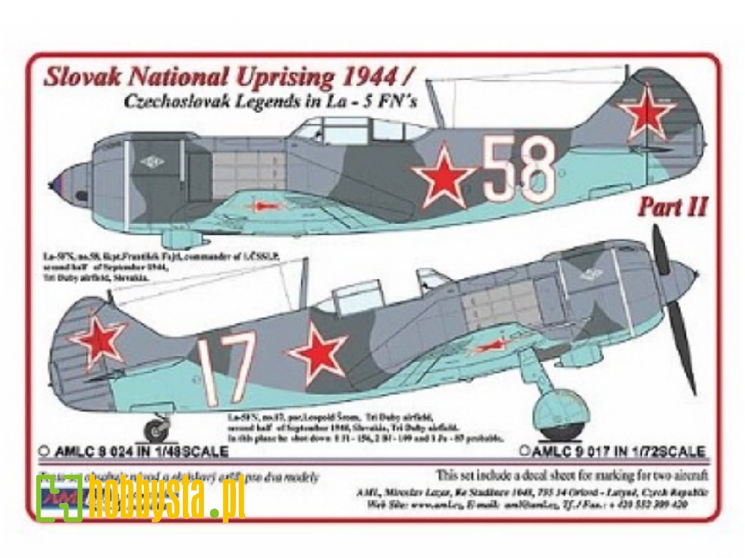Slovak National Uprising 1944 - Czechoslovak Legends In La-5 Fn - zdjęcie 1 Slovak National Uprising 1944 - Czechoslovak Legends In La-5 Fn - zdjęcie 1