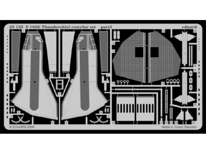  F-105G exterior 1/32 - Trumpeter - blaszki - zdjęcie 1