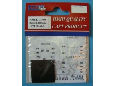 Macchi C.200 - Canopy And Paint Masks (For Aml And Special Hobby Kits) - zdjęcie 2