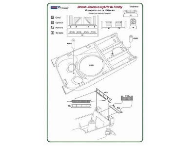 Czechoslovak Sherman Firefly Ic Hybrid - Conversion Set For Tamiya British Sherman Ic Firefly - zdjęcie 9