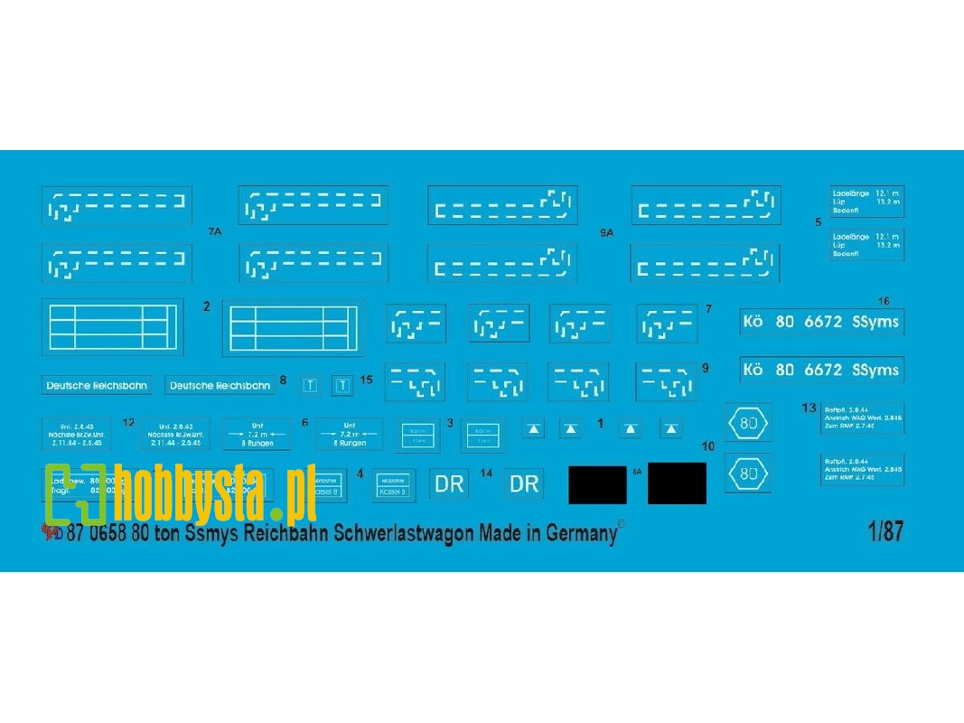 80 Ton Ssyms Rail Flatbed Markings - zdjęcie 1